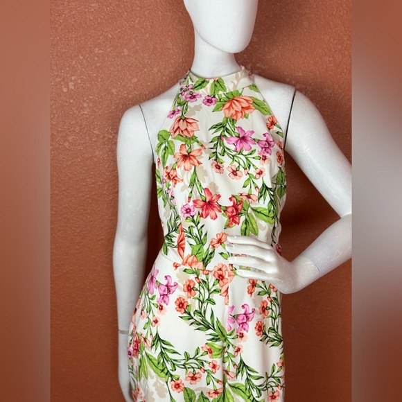 Bebe Multicolor Floral Jumpsuit Size 14. E12 - Picture 5 of 15